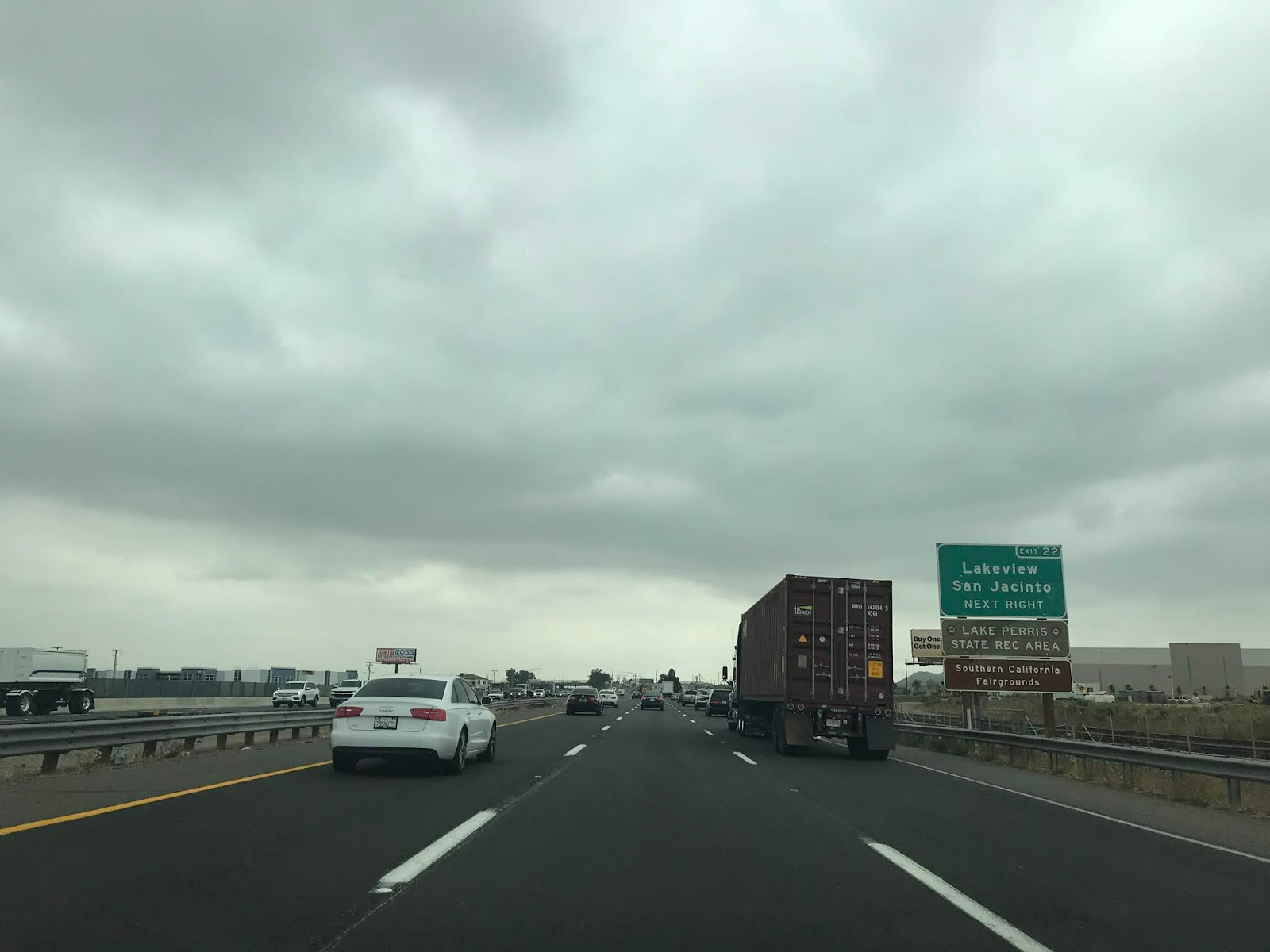 Interstate 215/former Interstate-15 East and California ...