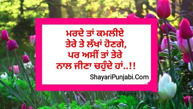 Heart Touching Romantic Shayari In Punjabi - Shayari Punjabi