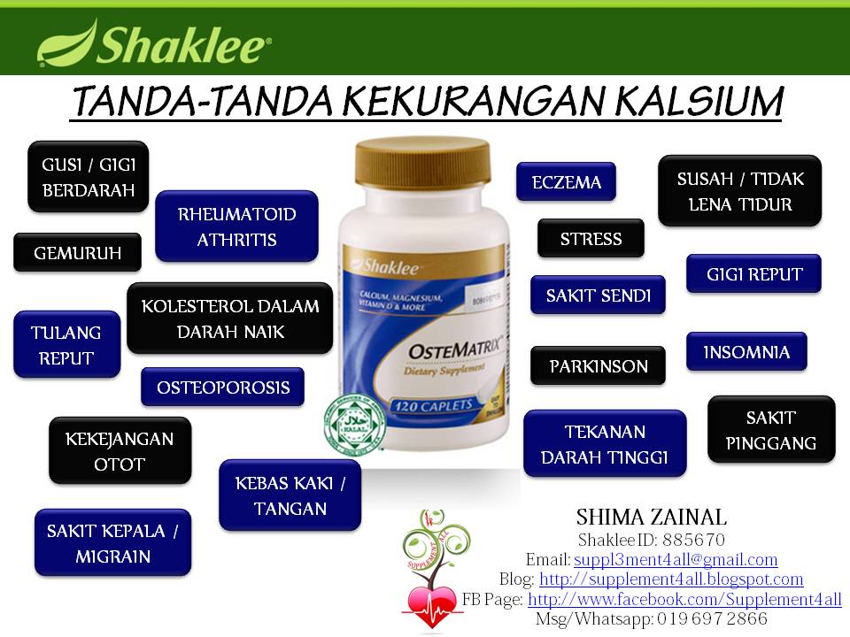 Supplement4all Specially Created 4 YOU Tanda Kurang Kalsium