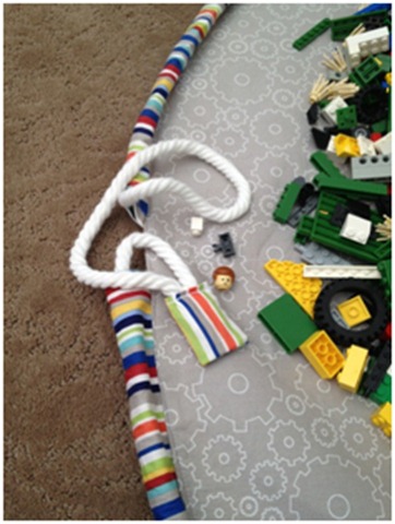 drawstring Lego play mat tutorial!