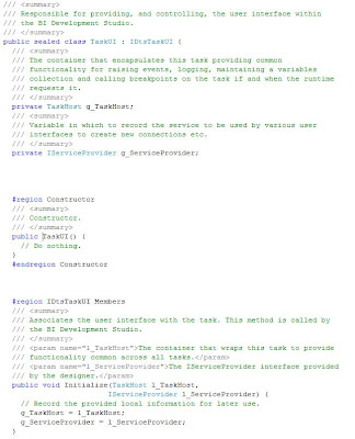 C# SSIS custom task UI