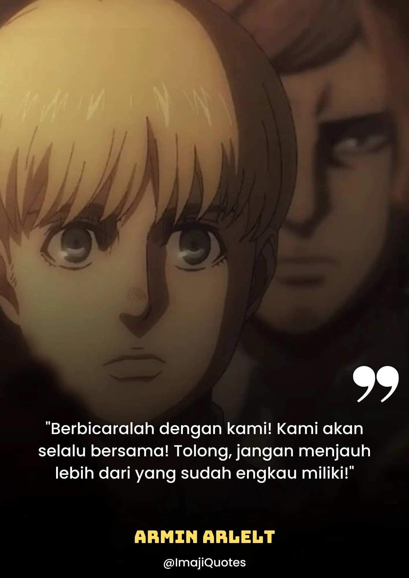 Kata-Kata Bijak Armin Arlelt (Attack on Titan)