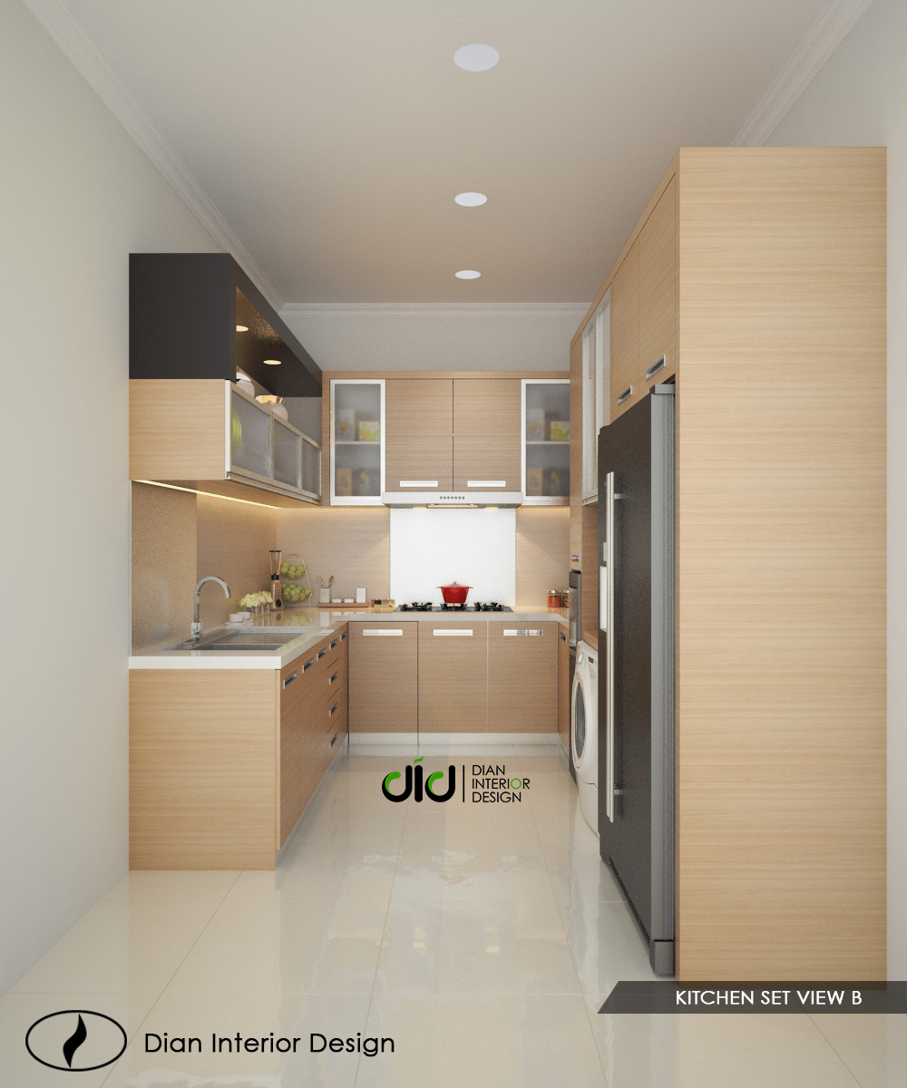 DESAIN DAPUR MODERN DENGAN BENTUK U Dian Interior Design