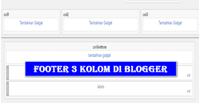 Membuat Footer 3 Kolom di Blogger