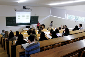 Aula facultad Xornalismo, Universidade de Santiago