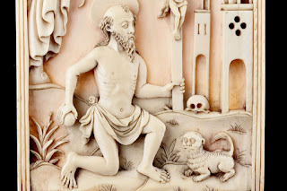 carved ivory panel