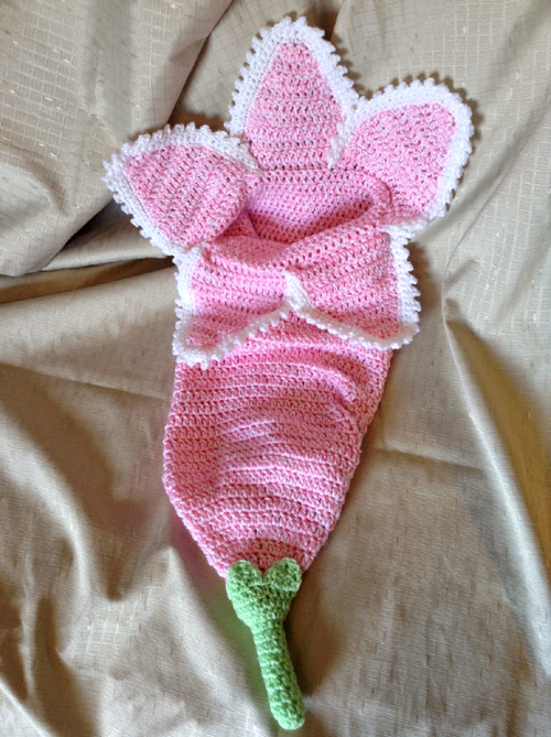 Spring Flower Newborn Cocoon - Free Pattern