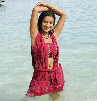 Madalasa Sharma In Red Bikini Hot Gallery