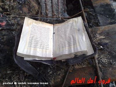 Quran did not Burn inside the burning Car @ untuk sesama insan