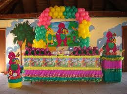 DECORACIONES CON BARNEY Y SUS AMIGOS decoracionesparafiestasinfantiles.blogspot.com