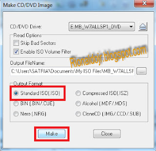 Cara Membuat CD / DVD Bootable WindowsSP / Windows7