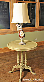  Transformation: Chalk Paint Table and Lamp Makeover by Serendipity Refined