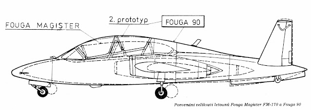 Fouga 90 vs. Fouga Magister overlay