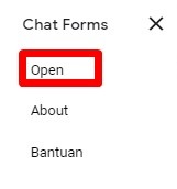 open chat form