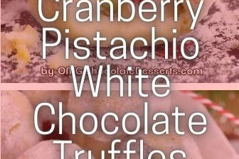 Cranberry Pistachio White Chocolate Truffles