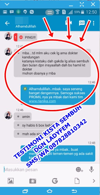 TESTIMONI KISTA SEMBUH DENGAN LADYFEM 6 BOX