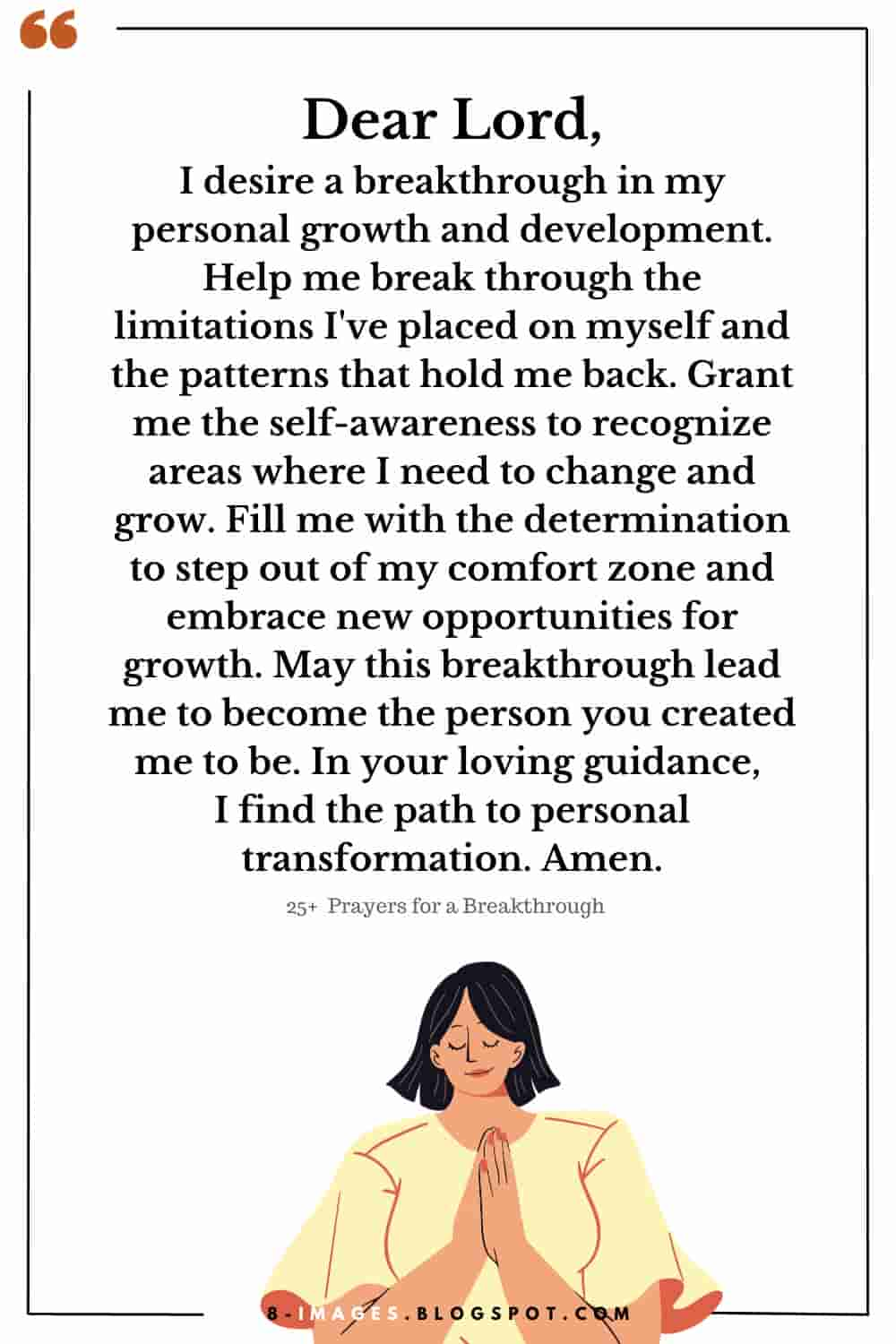 Prayers for a Breakthrough