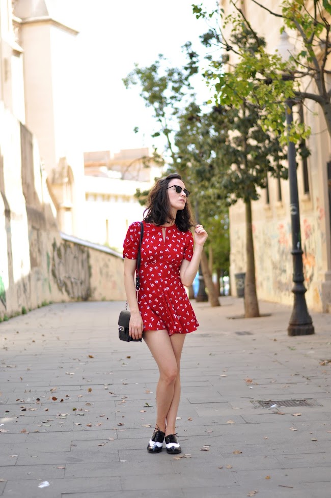 red playsuit