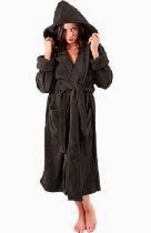 <br />Alexander Del Rossa Women's Thick Terry Cloth Cotton Hooded Bathrobe