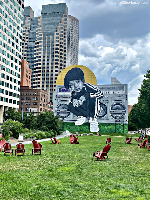 Mural de Dewey Square Park en Boston