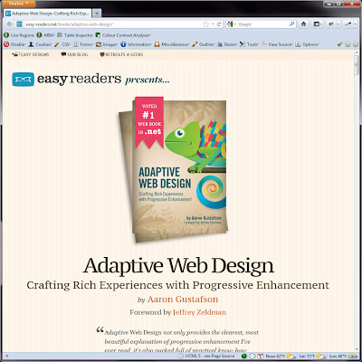 Screen shot of http://easy-readers.net/books/adaptive-web-design/.