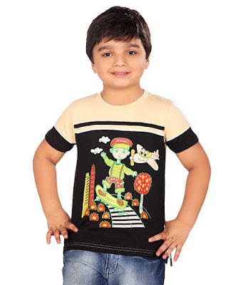 black t shirt for kids boys