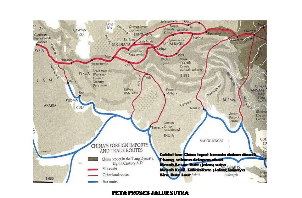 HINDUISM and BUDDHISM PETA JALUR PELAYARAN HINDIA INDONESIA