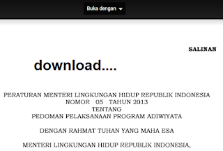 gambar Permen Lingkungan Hidup Nomor 5 Tahun 2013 Tentang Pedoman Pelaksanaan Program Adiwiyata