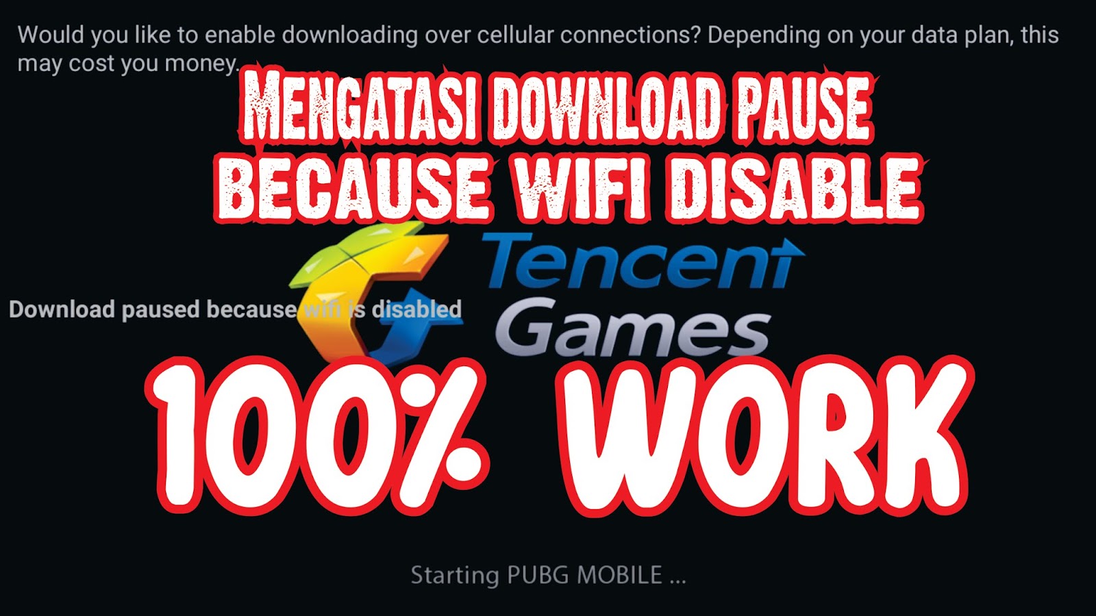 Cara Mengatasi Download Pause Because Wifi Is Disabled Di Game PUBG