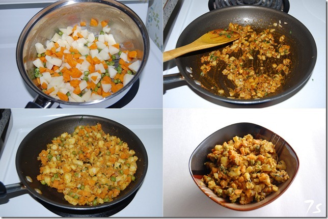 Vegetable stuffing process