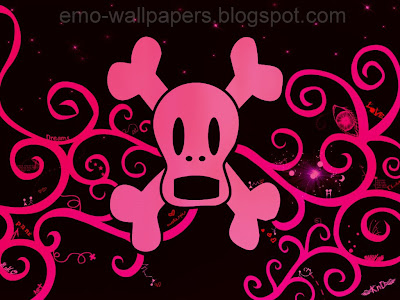 skull emo wallpaper