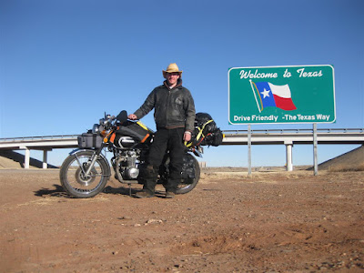 texas state line, sign, highway, motorcycle ride, cross country trip