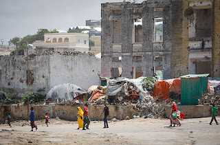 Many parts of Mogadishu still bear the scars of  years of conflict in the Somalian region