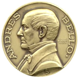 Medalla de Andrés Bello de perfil