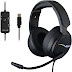G-LAB Korp THALLIUM Gaming Headset USB Sound 7.1 Digital Surround - Audio Gamer Headset - Noise Canceling Microphone - LED RGB - PC Compatible PS4 PS5 Mac (Black)