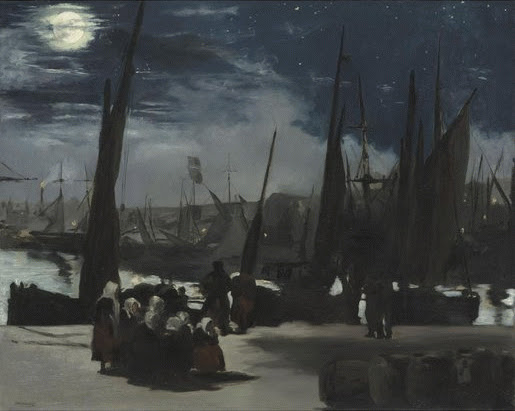 Manet - Claro de luna en Boulogne - 1869