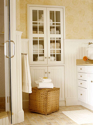 Design  Bathroom Online on The Design Notebook  Bathroom Storage