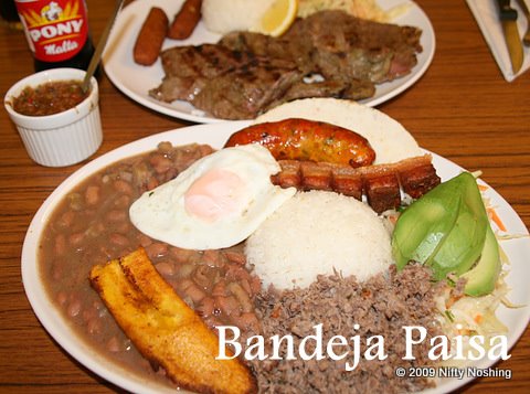 The bandeja paisa (£8.50) I