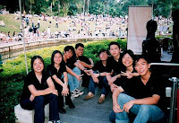 Double Bassists from NUS Symphony Orchestra, taken in year 2001