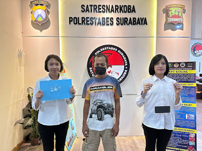 Warga Kebonsari Diamankan Sat Resnarkoba Polrestabes Surabaya