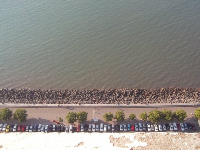 marine drive view from trident hotel