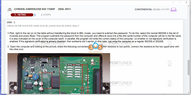 PCMTuner PSA Ford SID208 SID208 BSL Unlock 4