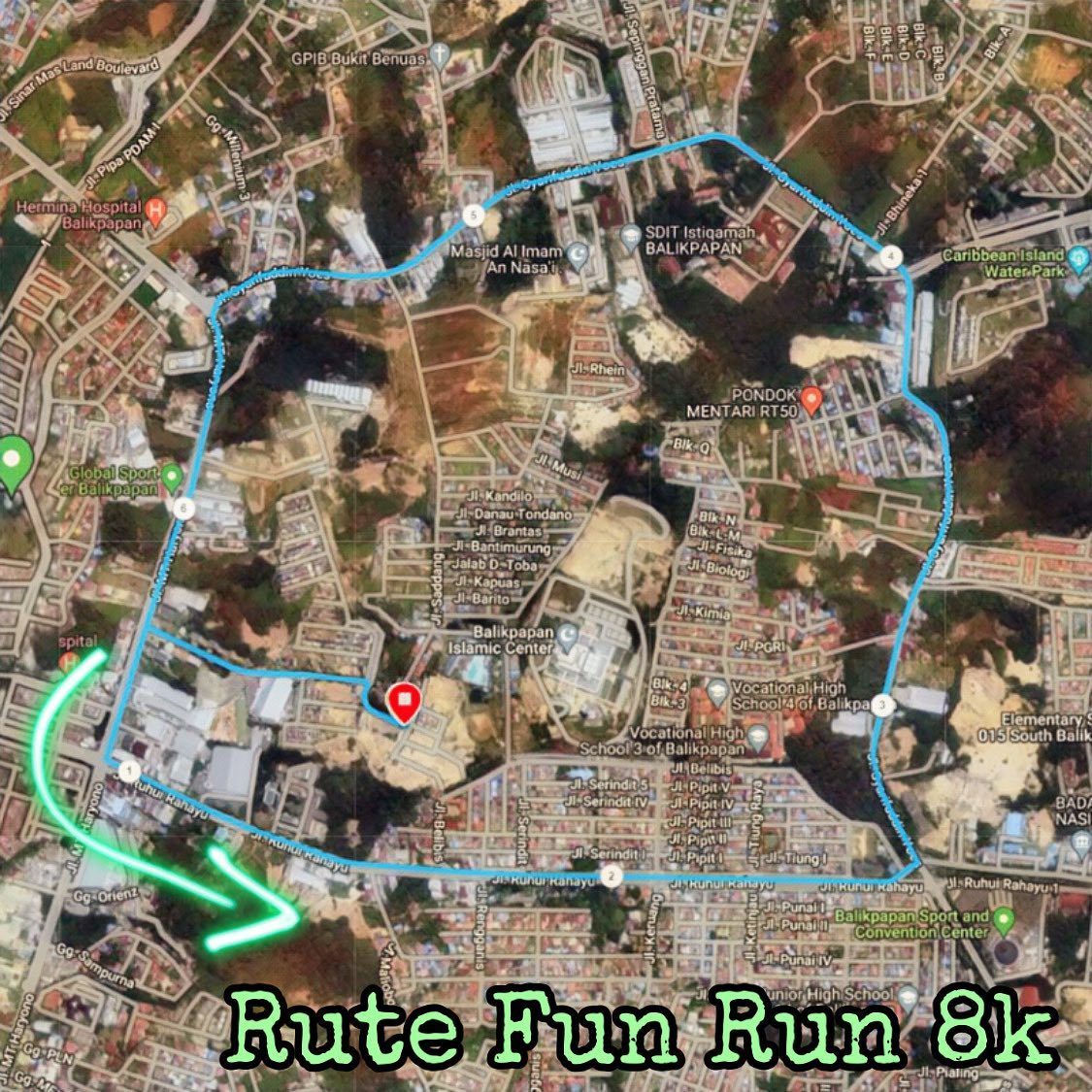 Rute 👟 Daun Village Fun Run â€¢ 2022