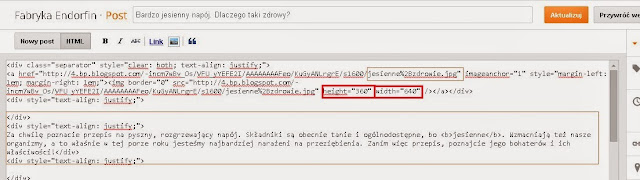 jak zmienić rozmiar zdjęcia na blogu blogspot