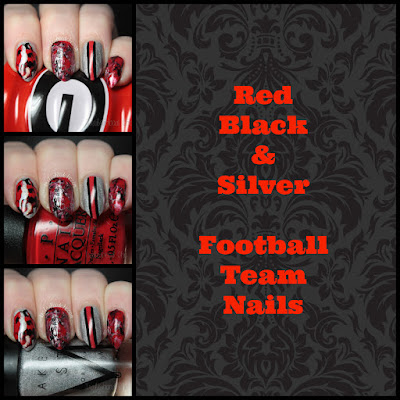 uga falcons nails