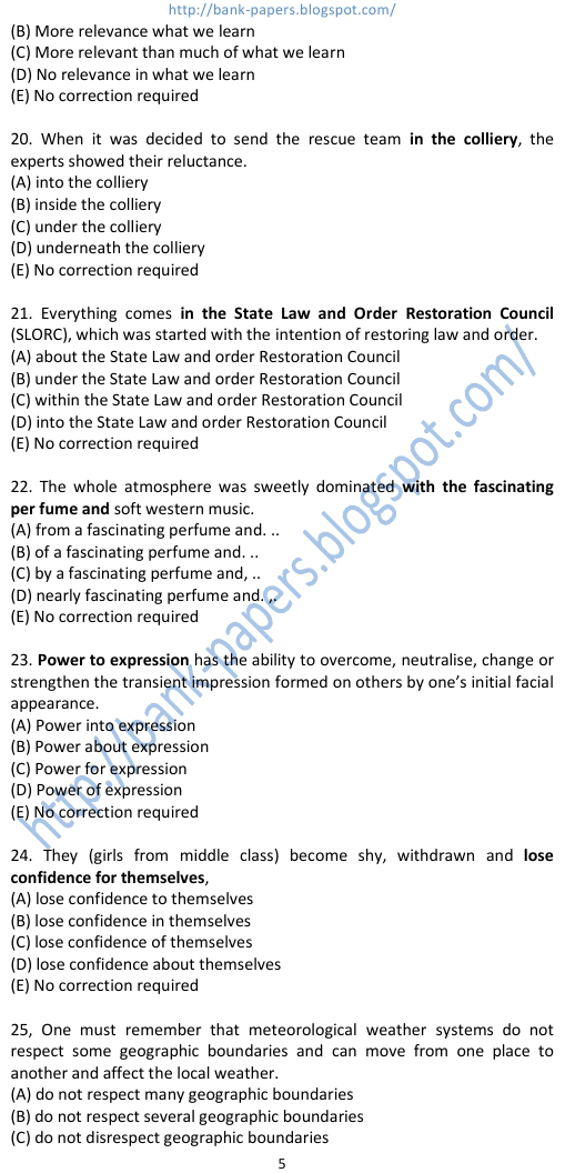 ibps previous year question papers