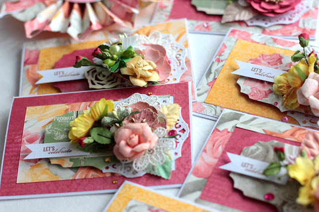 Celebration Time Party Decor by Elena Olinevich using BoBunny Aryia's Garden Collection