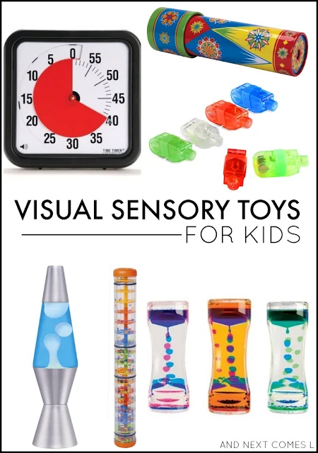 Visual sensory toys & tools for kids - great for kids with autism and/or sensory processing issues from And Next Comes L