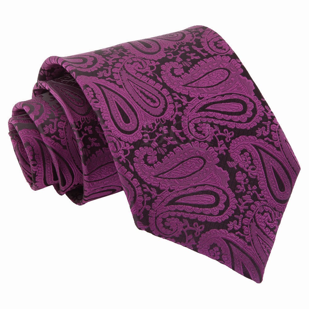  Paisley Purple Mens Tie