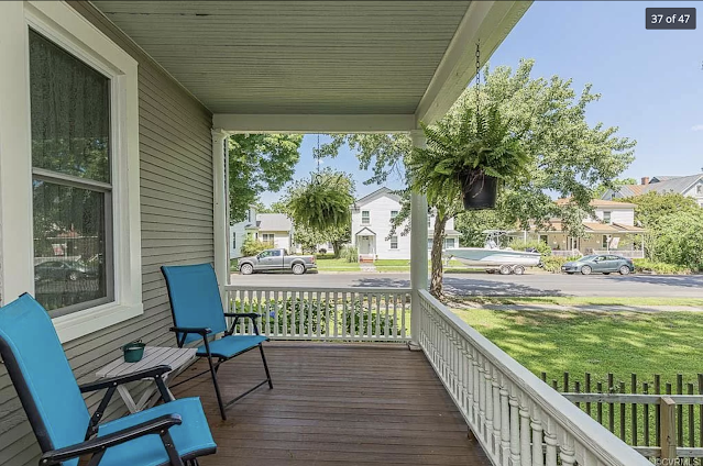 color photo of Side porch addition on Sears Avoca